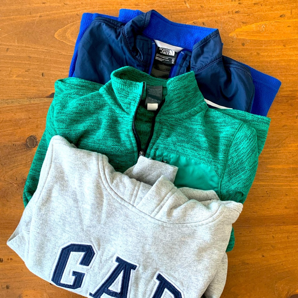 YOUTH JACKET BUNDLE (Champion, GAP, North Face)